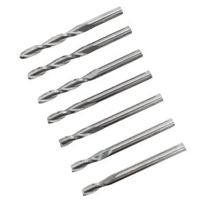 3.175mm CNC helical milling cutter 2 flute endmill wood cutter CNC router tungsten steel carving knife PVC carving