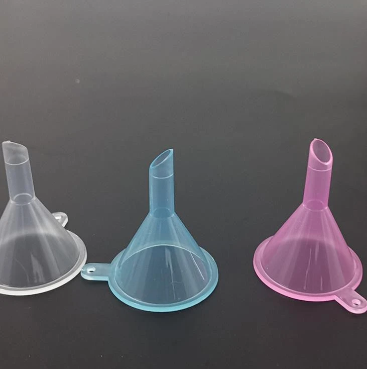 31mm Plastic Mini Funnel Perfume Diffuser Atomizers Vial Bottle Liquid Filling Small Clear filter Funnel