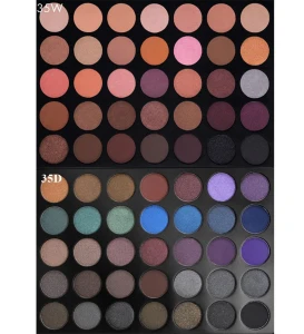 35 color make up cosmetics high pigment eyeshadow palette makeup cosmetics private label eye shadow palette