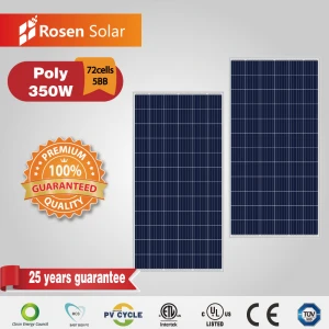350W China Manufacturer 72cells Polycrystalline Solar Panels
