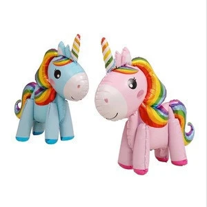 3D Rainbow Horse balloon for party decoration  Rainbow Unicorn foil balloon