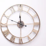 3d Utopia Alley Roman Round Clock, Numeral Antique Round Metal Wall Clock