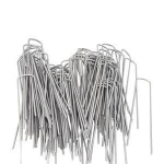 3mm 6 Inch  U Type Sod Landscaping Galvanized Garden grand cloth turf steel staples nails