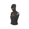 3mm&amp;5mm black and silver smooth skin  neoprene sofrt diving vest with hoods for protecting head OEM order