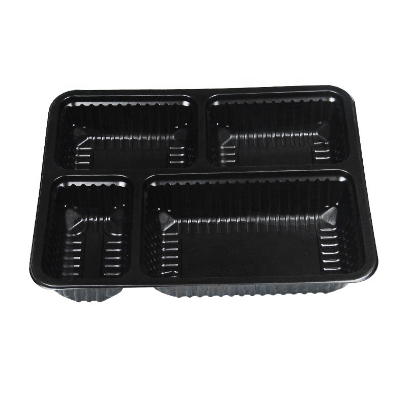 Buy 4 Compartment Disposable Fast Food Take Away Box Plastic Food ...