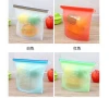 4-Pack Reusable Silicone Food Storage Bag Food Grade Vegetable Storage Bag Versatile Preservation vacuum Bag