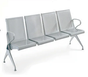 4 seats waiting chair metal airport link chairs