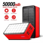 4 Usb Port Fast Charge Safety High Capacity Outdoor Portable All-in-One LED Lantern Camping Light Solar Power Bank