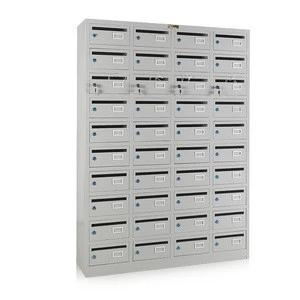 40 door metal multi door box apartment stainless steel mailbox