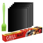 400*600mm Amazon Hot Lfgb Gas Charcoal Fireproof Bbq Grill Mat Covers Xl Non Stick Grill Mat