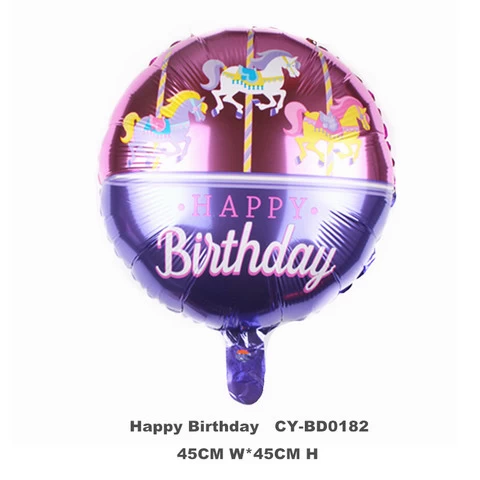45*45 CM Mylar Balloon HAPPY BIRTHDAY Party Helium Balloon Party Decorations Foil Balloons