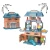 Import 45Pcs 2 In 1 DIY Play House Kids Shopping Mall Table Villa Toy Kitchen Play Set Little Salesclerk Supermarket Play  Toys from China