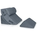 4pcs Orthopedic Bed Wedge Pillow Set for Sleeping and Post Surgery Foam Pillow for Body