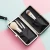 4PCS Travel Brush Set Makeup Brush with Wallet Box