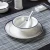 Import 4PCS Wholesale Fine Bone China Dinnerware Sets Silver Ceramic Dinnerware Set from China