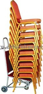 5 start hotel metal chairs Trolley with YCX86