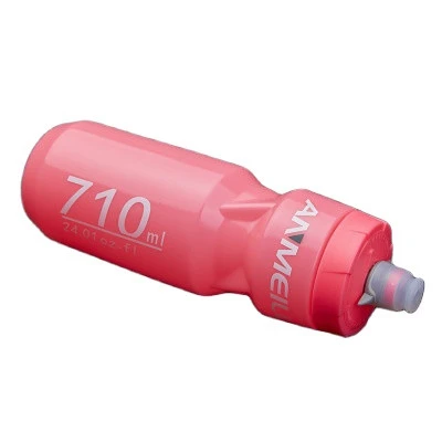 500-1000ml Squeeze Bicycle Water Bottle with Open Push/Pull Cap Plastic Sport Bottles with Leakproof Valve Lid Fit in Bike Cages