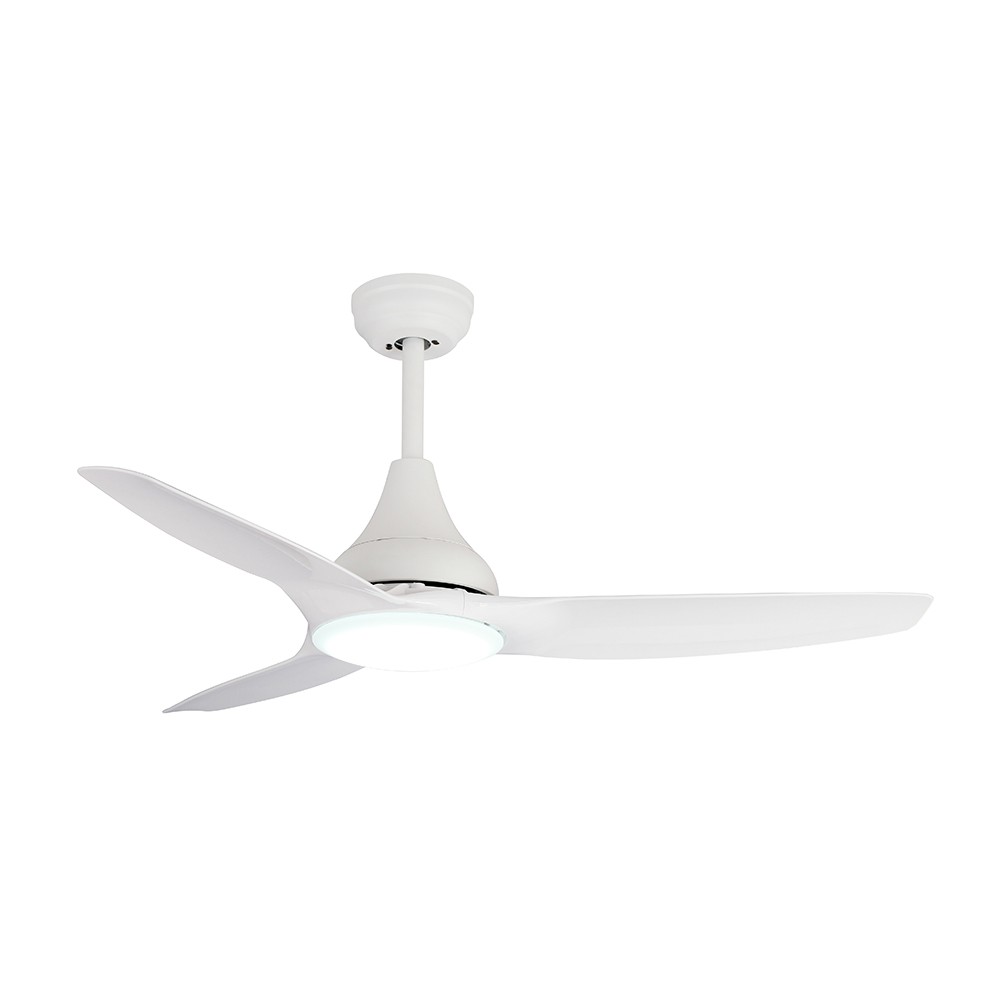 52 inch Indoor modern design Plastic blade  Remote control Ceiling fan with LED lights