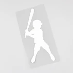 5.5CMX13.4CM Funny Baseball Bat Boy Decal Vinyl Laptop Suitcase Helmet Skateboard Sticker Car Sticker decal