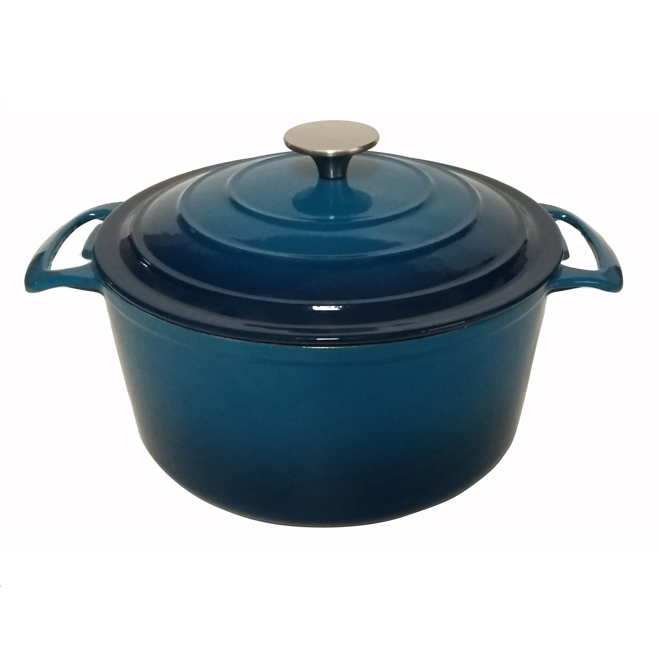 5.5QT Cast Iron Enamel Covered Round Dutch Oven With Lid