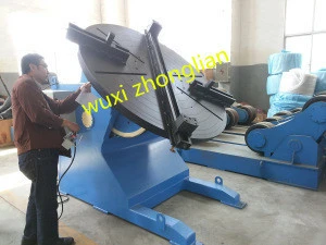 5Ton pipe rotary welding positioner table with 4 jaw chuck