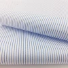 60%C 40%P Cotton Polyester White Blue Stripe Stock Stripe Shirt Fabric Yarn Dyed Fabric