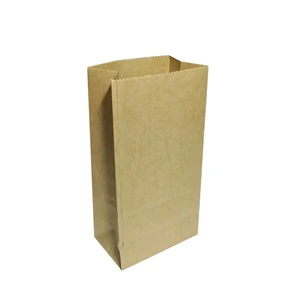 70g Glassine Kraft Paper Bag Heat Seal 3 Ply Kraft Paper Food Bag For Cement Brown Kraft