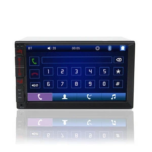 7inch 2din Standard Universal car dvd player with Colorful light full touch screen GPS Navigation Radio wifi BT4.0