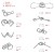 Import 8 PCS  Wire metal Puzzle Brain Teaser IQ Test Iron Link Unlock Interlock Game Chinese Ring Magic Trick Toy for Party Favor Kid from China