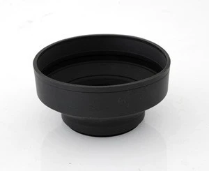 82mm Rubber 3 in1 Collapsible Lens Hood For DSLR Camera