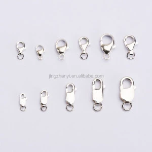 925 sterling silver large lobster clasp , different sizes and kinds of lobster clasp