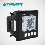 96*96mm digital panel mounted LED 3 phase analog AC multimeter