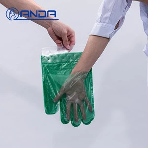 AD009 cheap disposable pe polyethylene plastic medical/surgical safety gloves