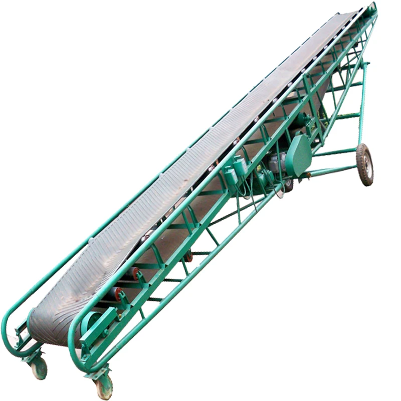 Adjustable Height Flexible Movable Custom Rubber Mobile Belt Conveyor for sale