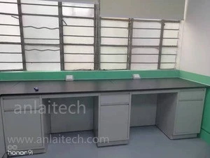 All steel material chemistry laboratory work bench