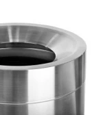 Alpine Industries 50 Gal. Stainless Steel Commercial Indoor Trash Can
