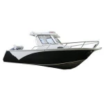 Aluminum fishing boat ,Center Cabin 360 walk around Pontoon Boat for fishing