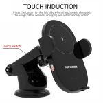 Amazon Top Seller wireless charger car Smart Auto Coil Induction Qi 15w wireless car charger
