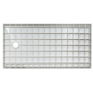 American market UPC certificated with lips acrylic Rectangle shower tray SMC shower base,square shower pan with right drain