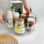 Import Anti Skid Clear Acrylic Lazy Susan With Compartment Turntable Kitchen Pantry Organizer 360 Degree Lazy Susan Table from China