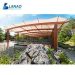 Architectural tensile fabric steel structure design football soccer field stadium roof badminton tennis court shade tent canopy