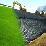 ASTM standard 1-1.5mm road virgin material high strength plastic hdpe geo cell black honeycomb gravel grid geocells geocell