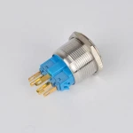 Automatic reset  metal push button switch 2V/6V/12V/24V/36V/48V/110V/220V