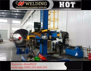 Automatic steel pipe welding manipulator with SAW and TIG welder power