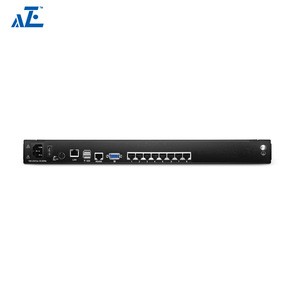 AZE 1U 17inch Rackmount LCD Console with Integrated 8 Port CAT5 IP KVM Switch over ip