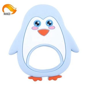 Baby Chew Toy Custom Penguin Silicone Baby Teether