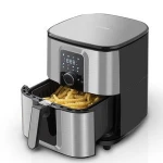 Bagotte BAF80 Stainless Pressure Cooker Deep Halogen Industrial No Oil Power Buy Commercial 5.5L Electric Digital Oven Air Fryer