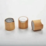 bamboo disc top cap 24/410 500ml white plastic pet bottle 500ml empty shampoo bottles