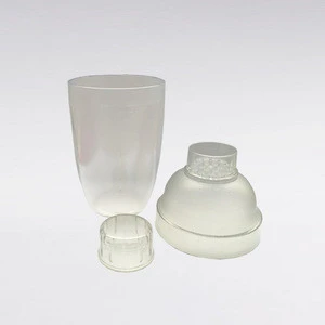 Bar tools eco-friendly transparent plastic cocktail shakers
