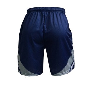 Basketball training shorts wear blue oem, Custom plain sublimation blue basketball uniforms